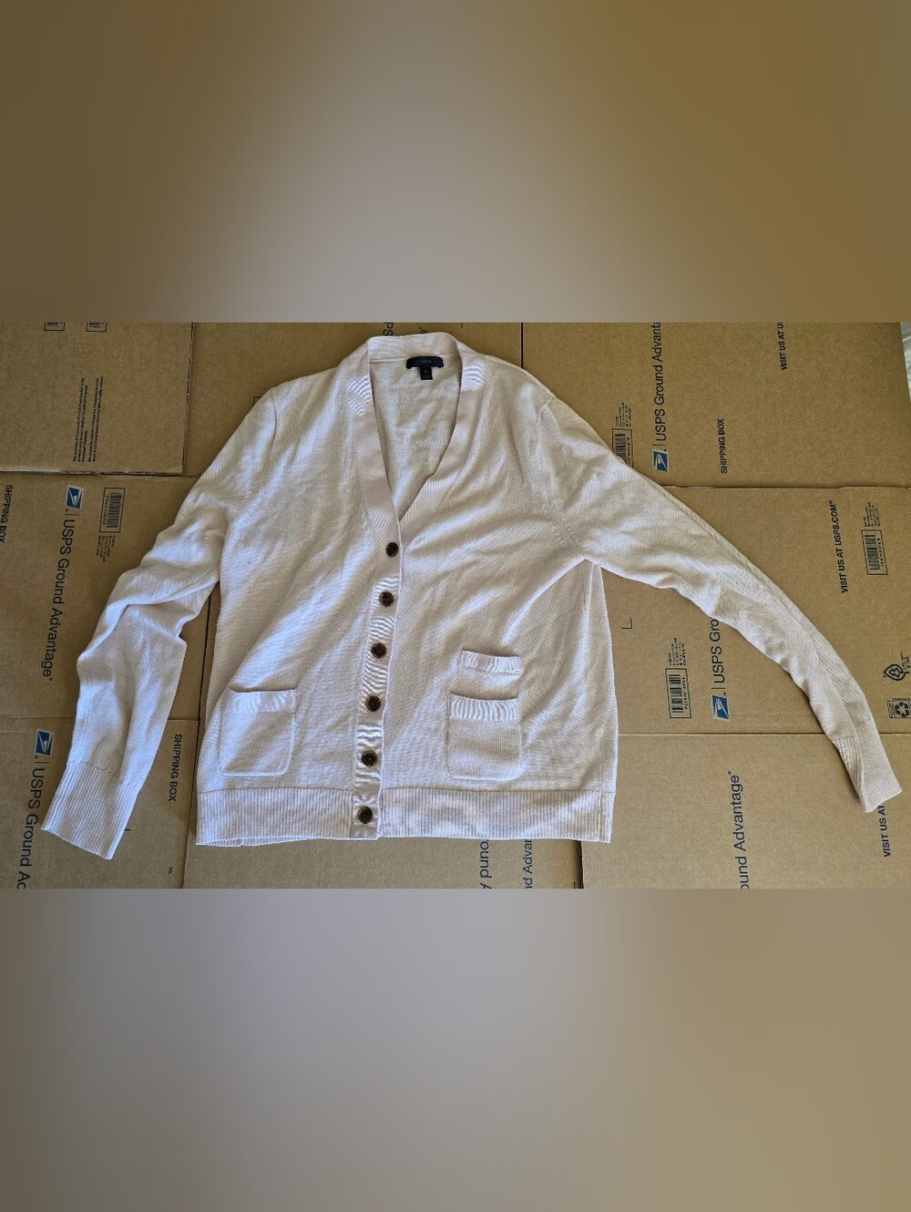 J. Crew Merino Wool Cardigan Sweater, Pink Size XL